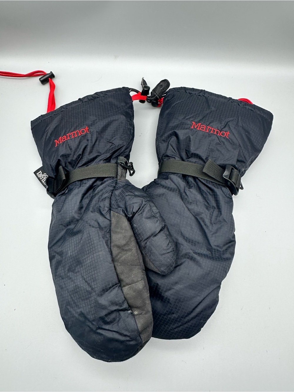Marmot Gore DryLoft Mittens Black Ripstop Nylon Winter Ski Snowboard Mens M